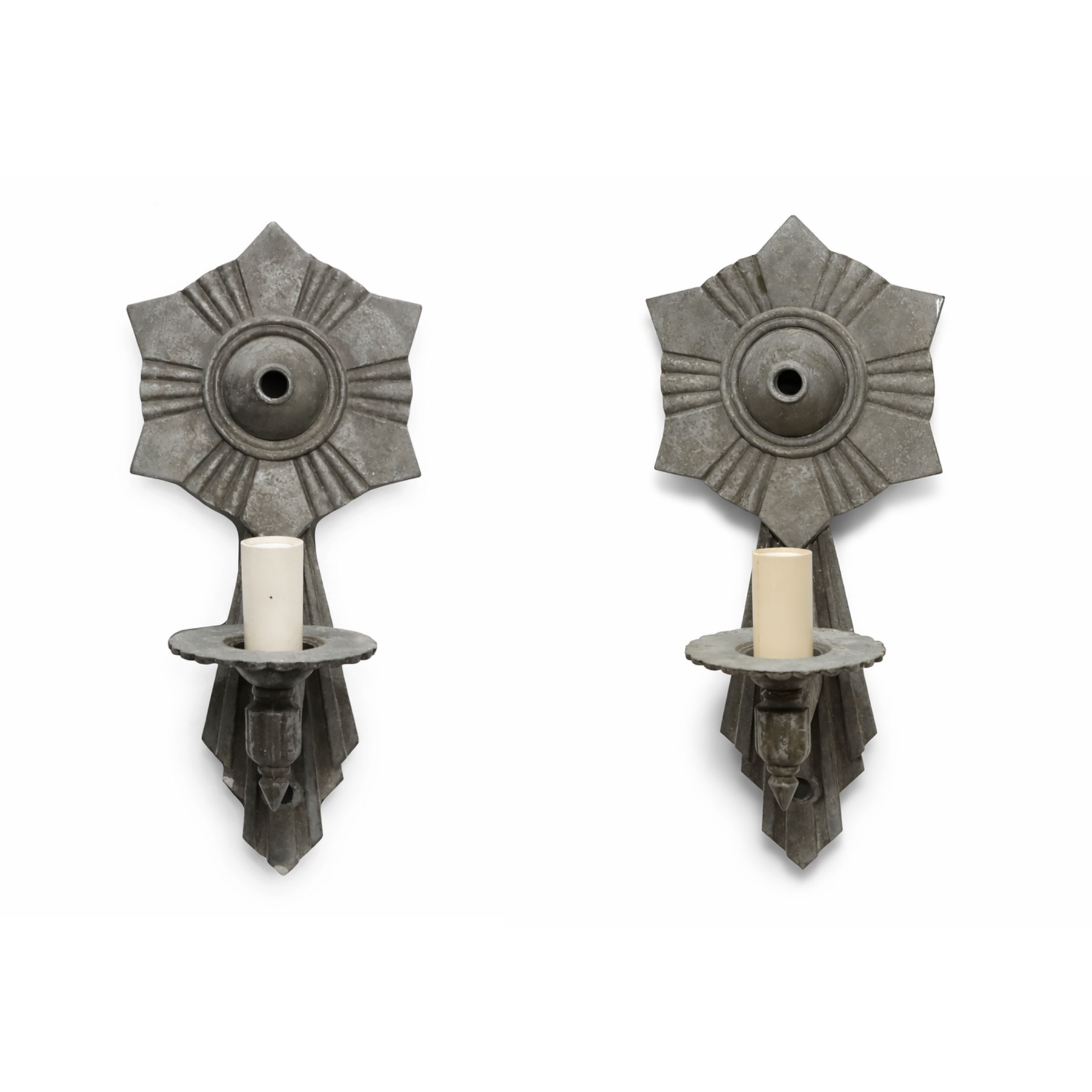 Pair of Art Deco Sunburst Sconces